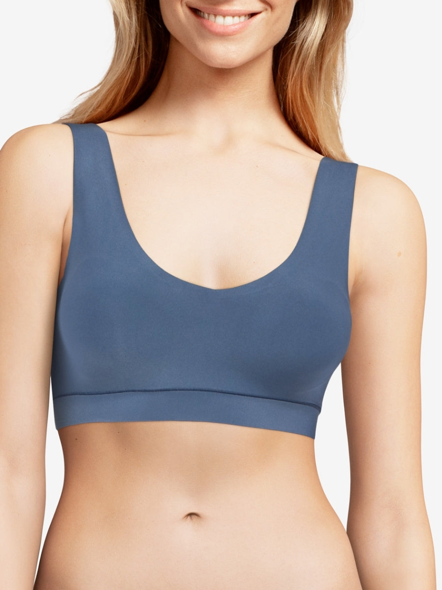 SoftStretch V-Neck Jersey Crop Top