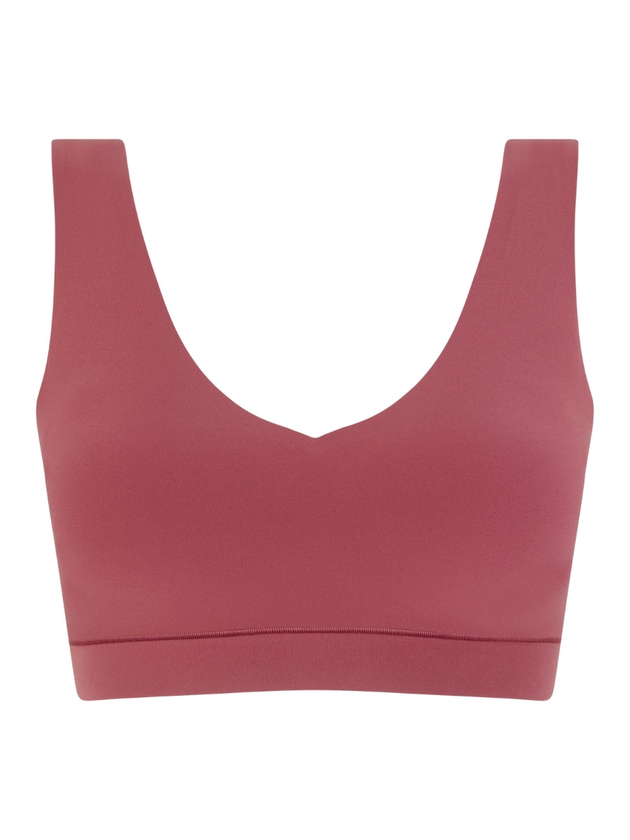 SoftStretch V-Neck Jersey Crop Top