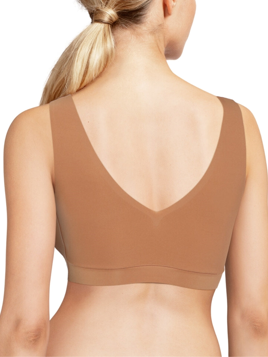 SoftStretch V-Neck Jersey Crop Top
