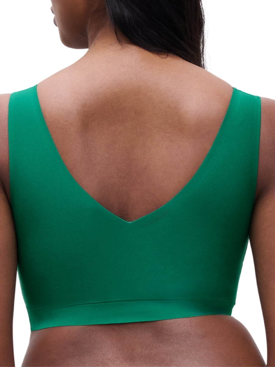 SoftStretch V-Neck Jersey Crop Top
