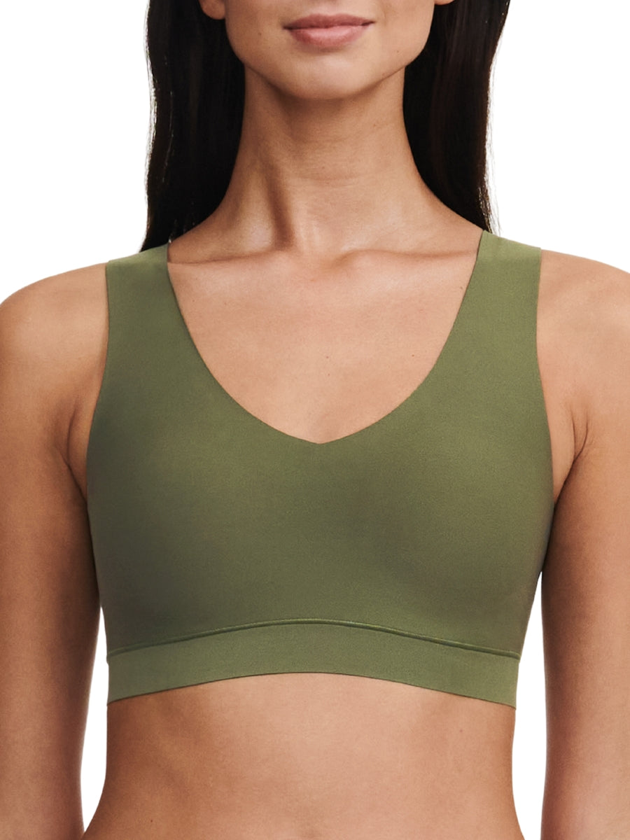 SoftStretch V-Neck Jersey Crop Top