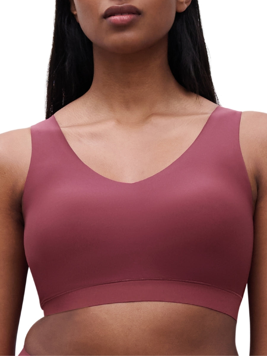 SoftStretch V-Neck Jersey Crop Top