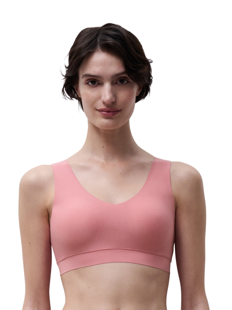 SoftStretch V-Neck Jersey Crop Top