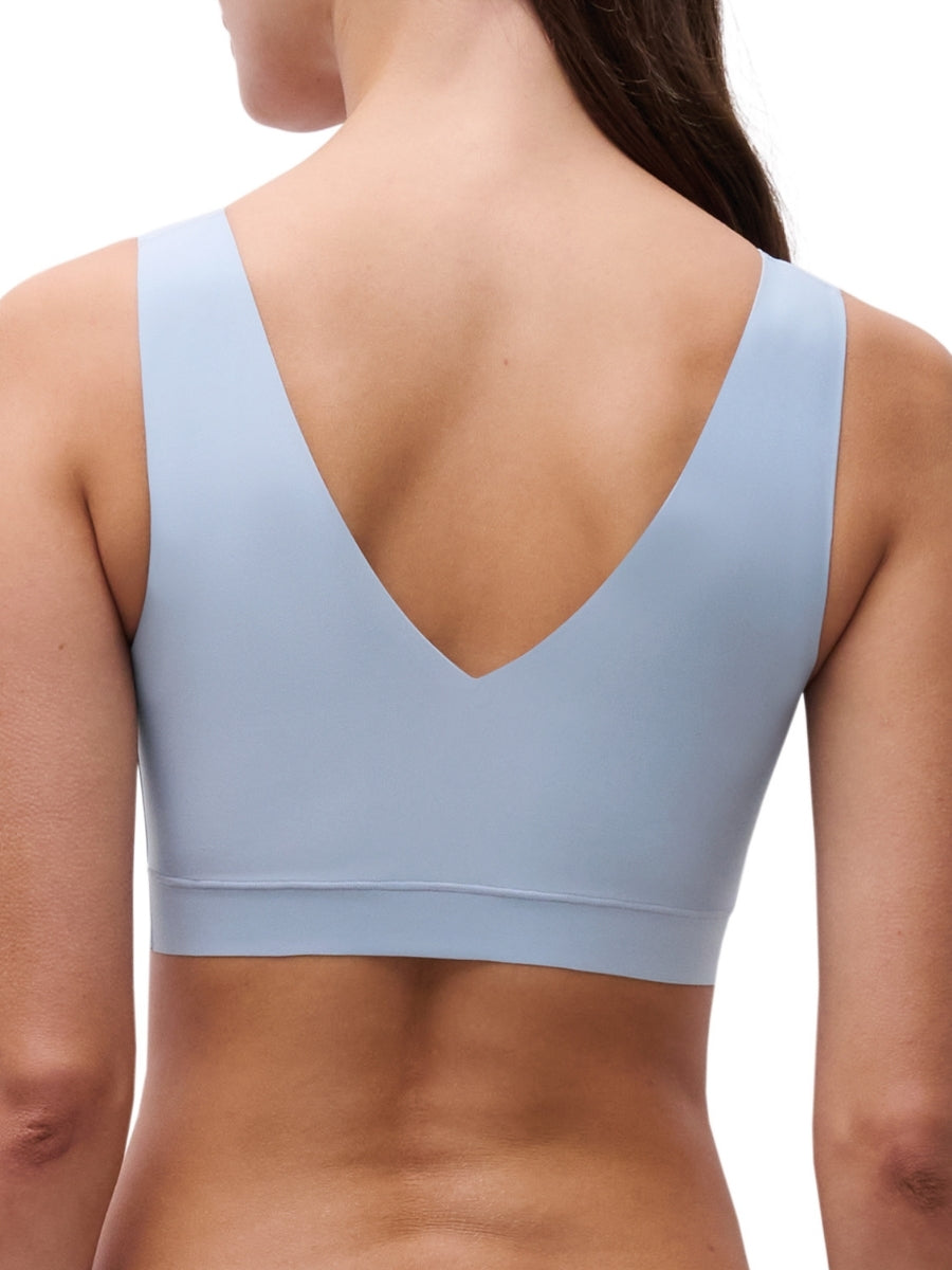 SoftStretch V-Neck Jersey Crop Top