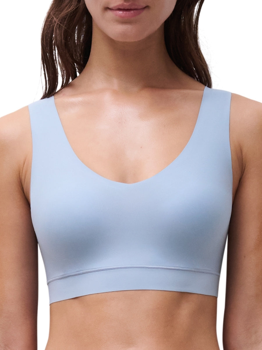 SoftStretch V-Neck Jersey Crop Top