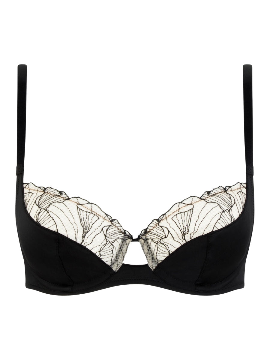 Tattoo Love Covering Full Cup Bra - Black/Golden Beige