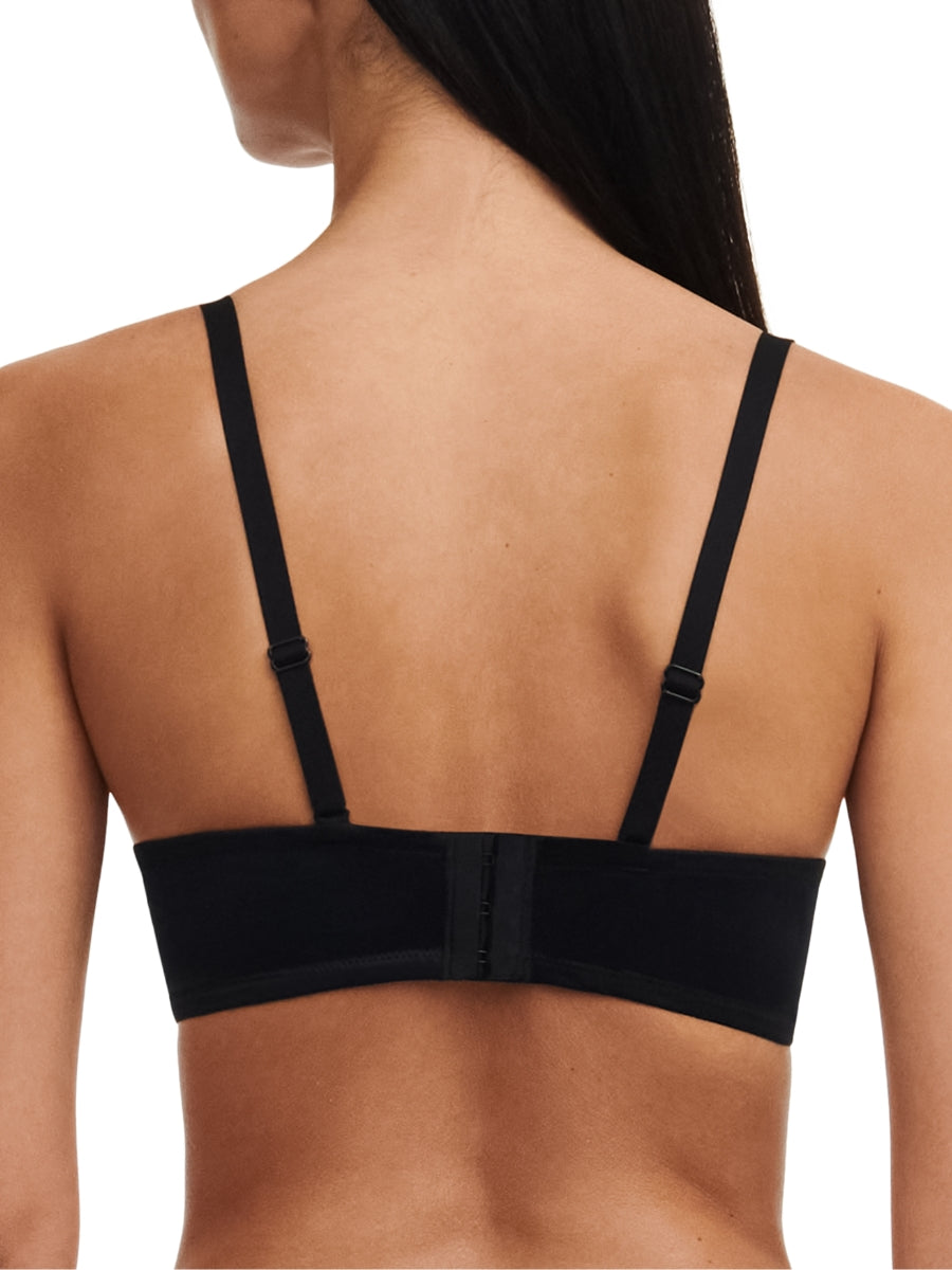 Tattoo Love Half Cup Memory Foam T-Shirt Bra - Black/Golden Beige