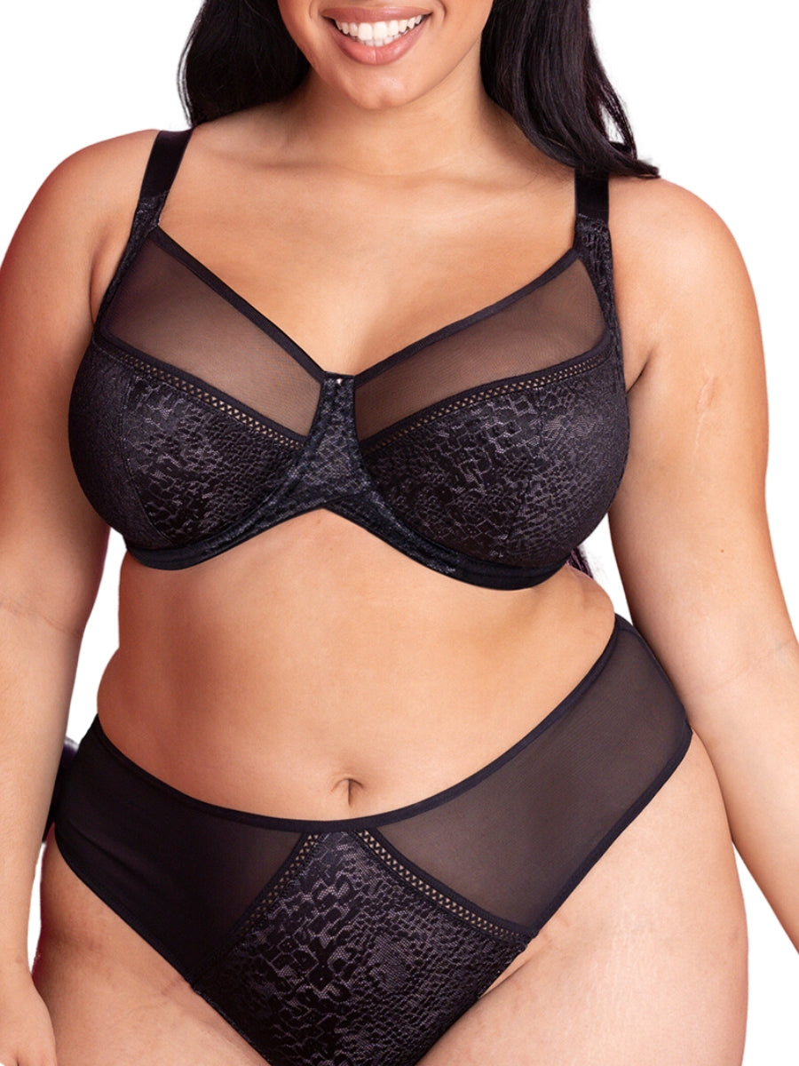 Amaze Balcony Bra - Black