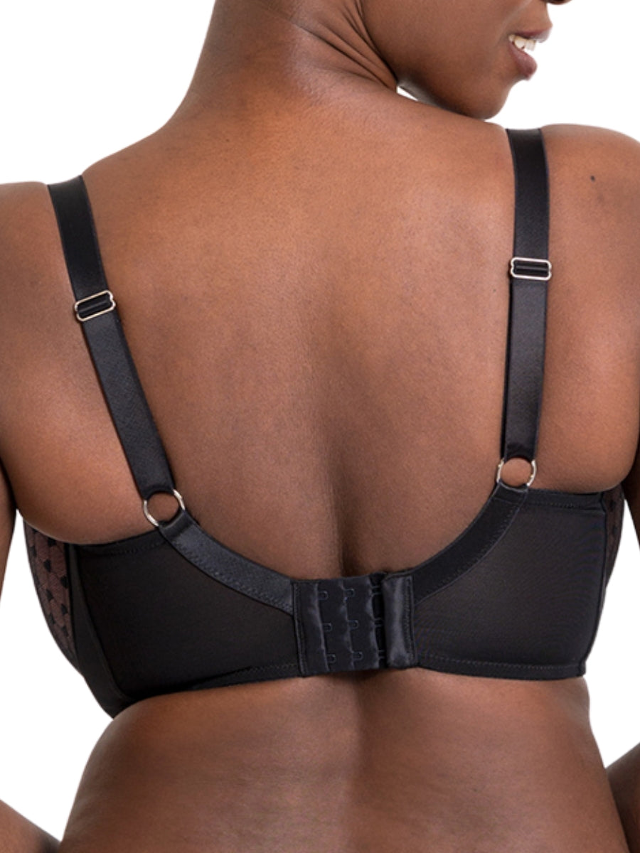 Boost Heartbreaker Padded Balcony Bra - Black/Pink