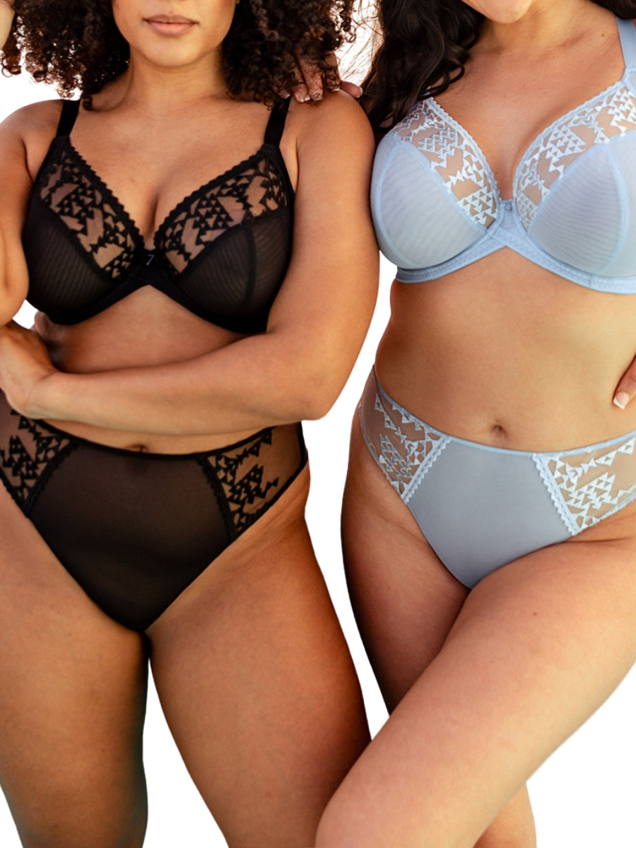 Centre Stage Full Plunge Bra - Icy Blue