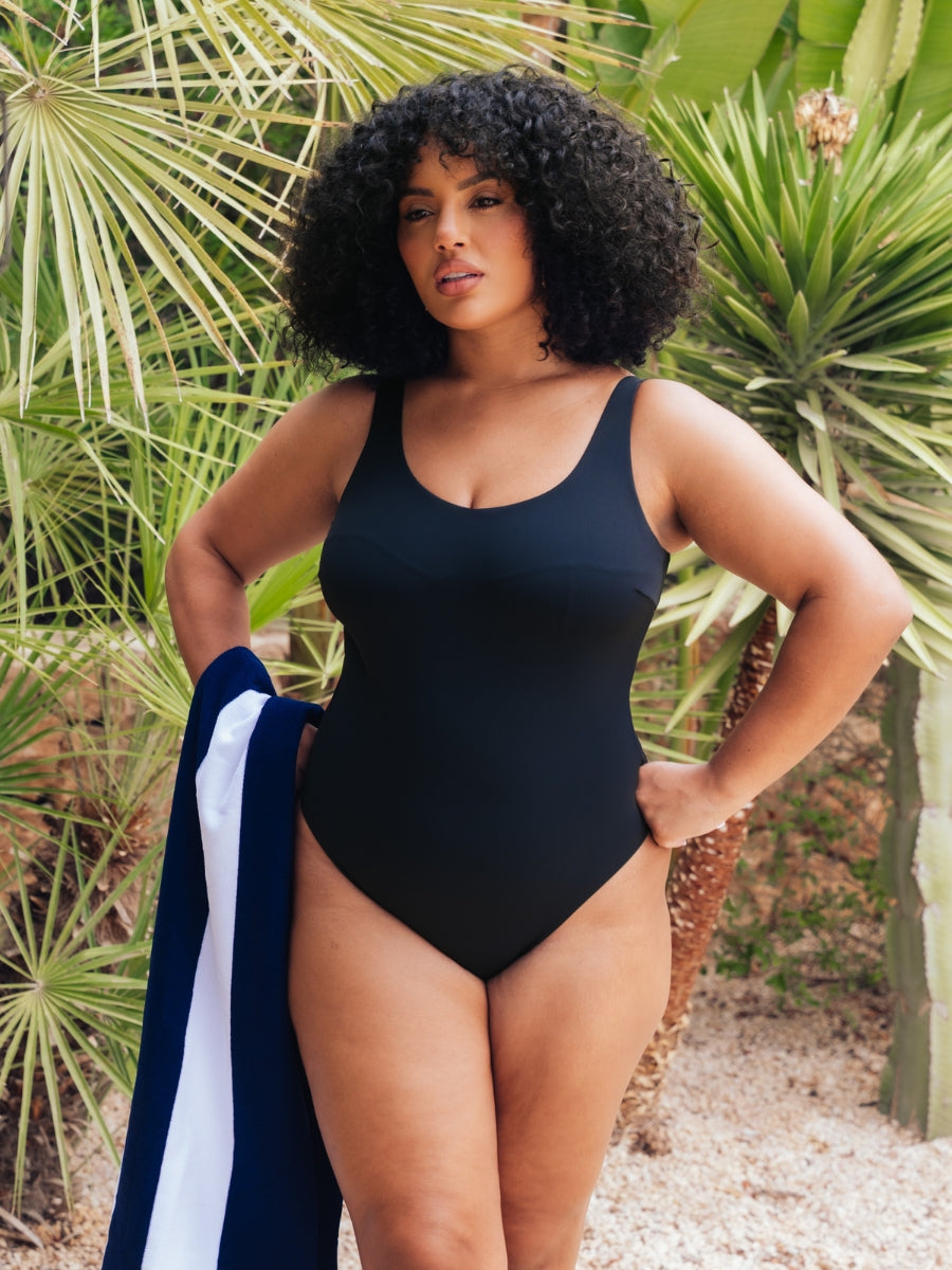 Deep Dive Non-Wired Swimsuit - Black