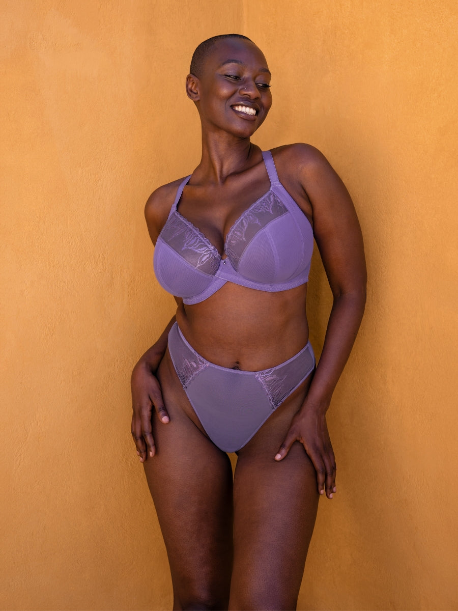 Flare Full Plunge Bra - Amethyst Purple