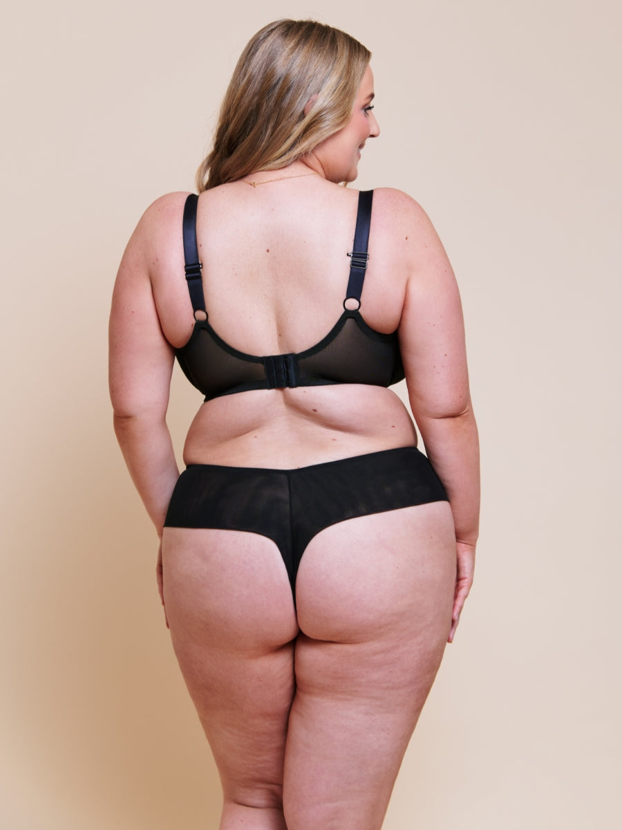 Flare Full Plunge Bra - Black