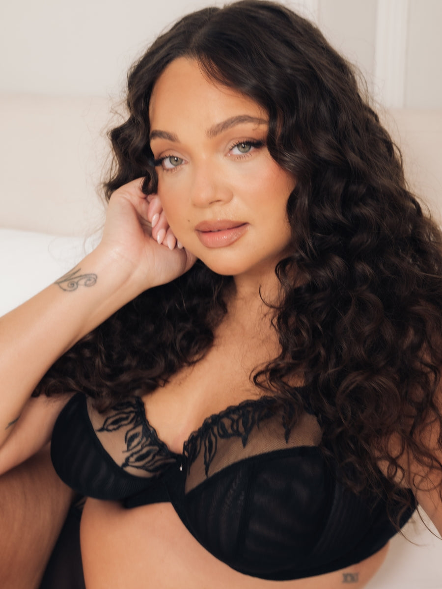 Flare Full Plunge Bra - Black