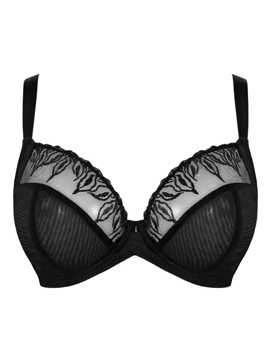 Flare Full Plunge Bra - Black