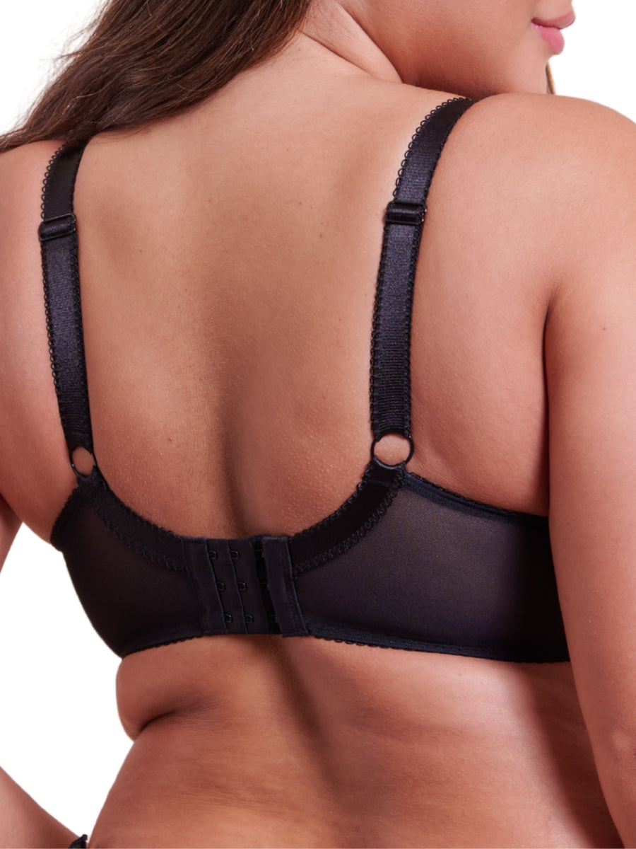 Flora Balcony Bra - Black