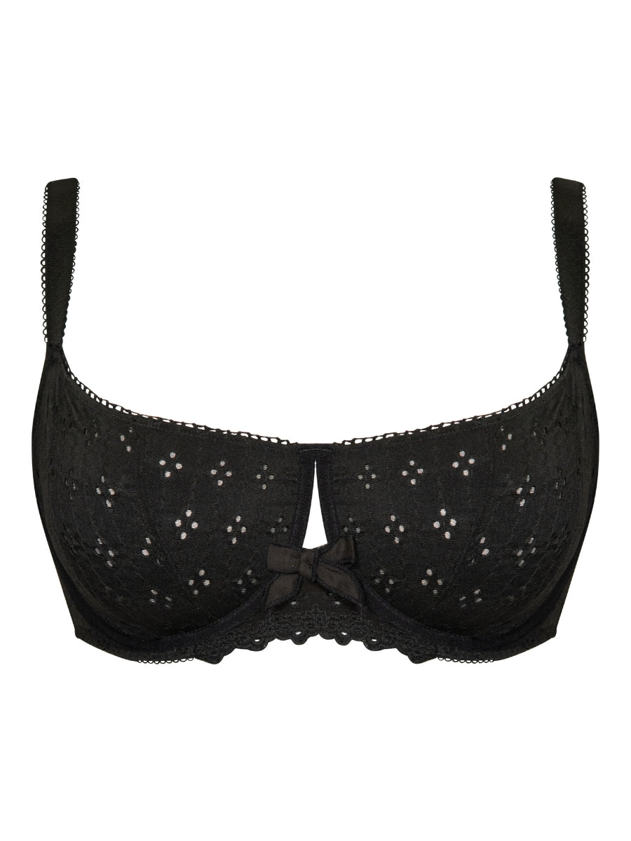 Flora Balcony Bra - Black