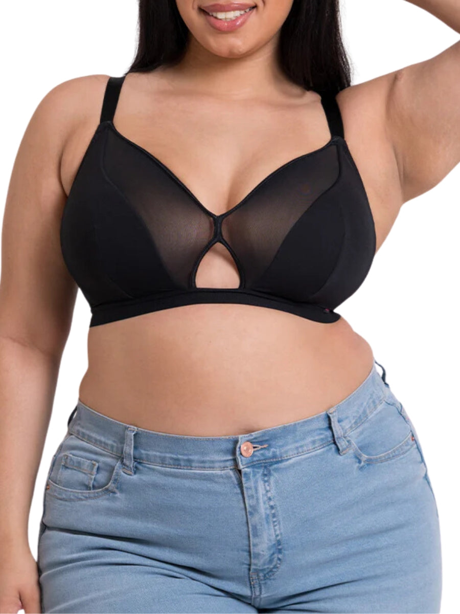 Get Up And Chill Non Wired Bralette - Black
