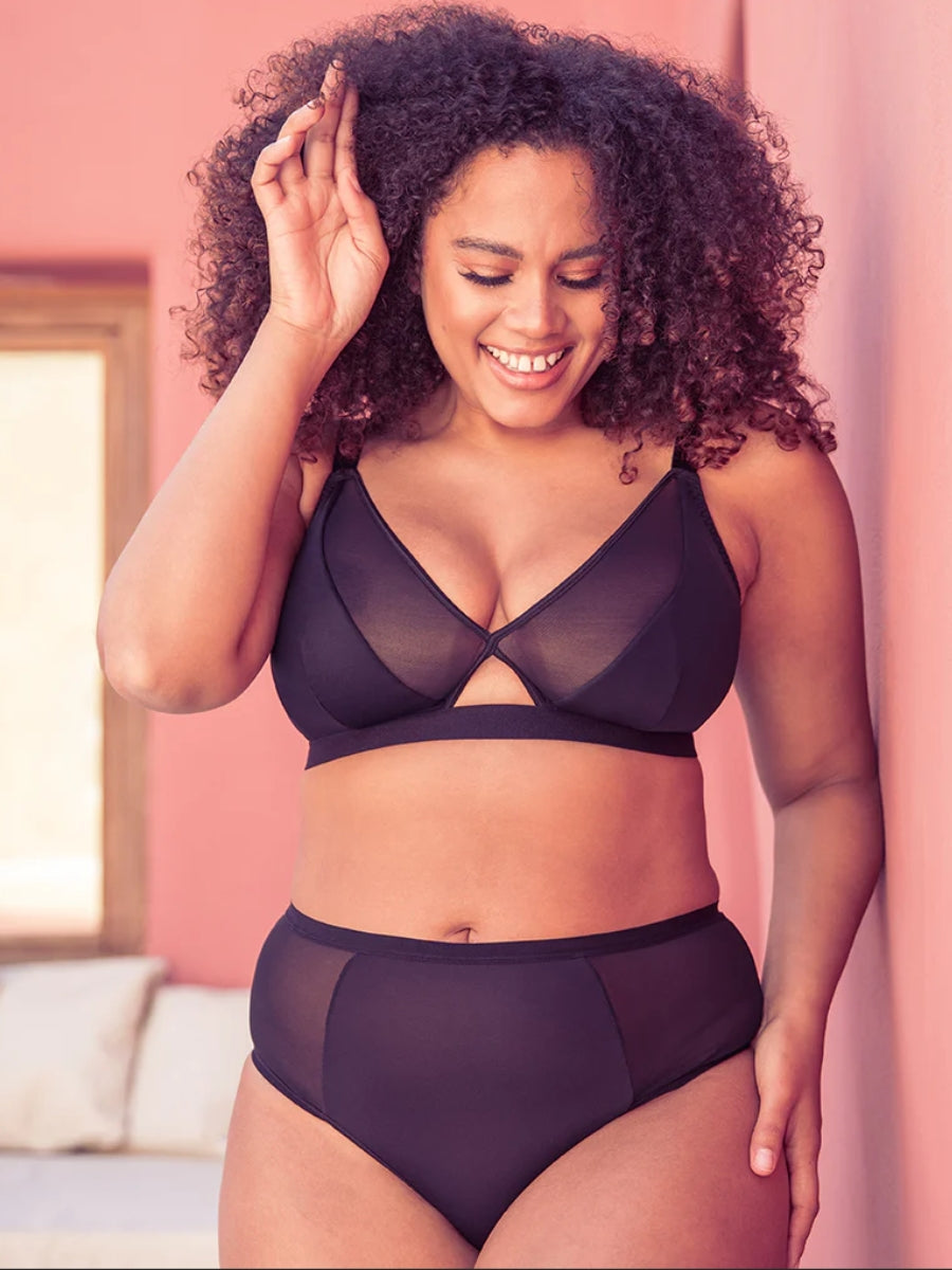 Get Up And Chill Non Wired Bralette - Black