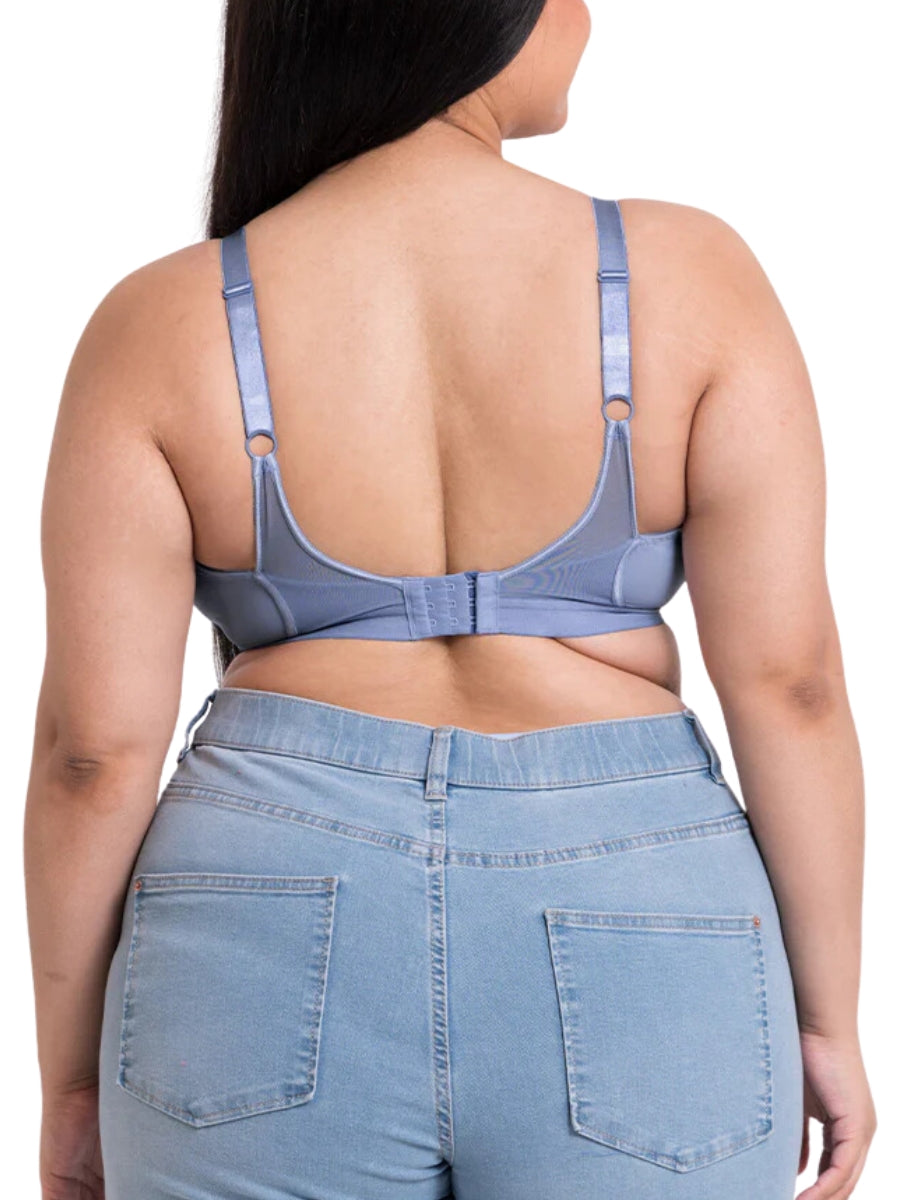 Get Up And Chill Non Wired Bralette - Slate Blue