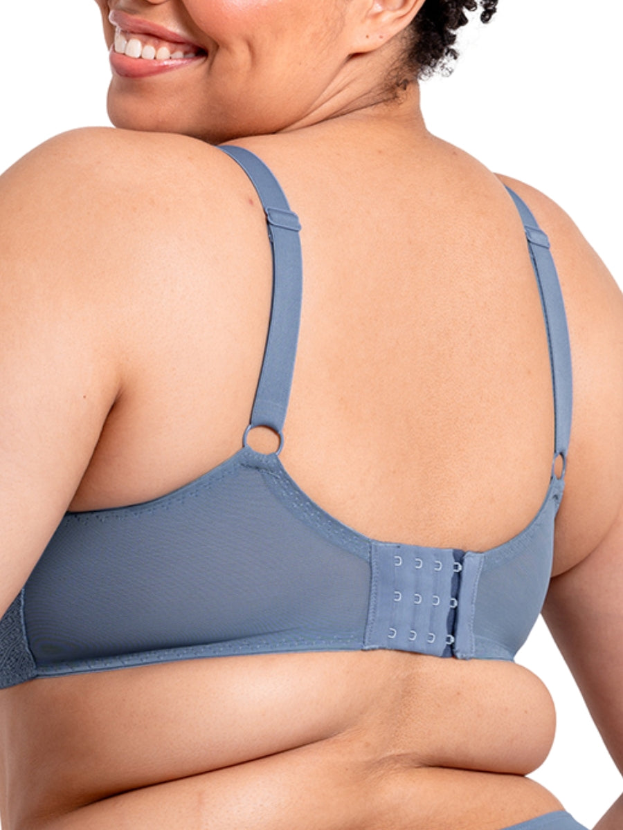 Happy Balcony Bra - Denim Blue