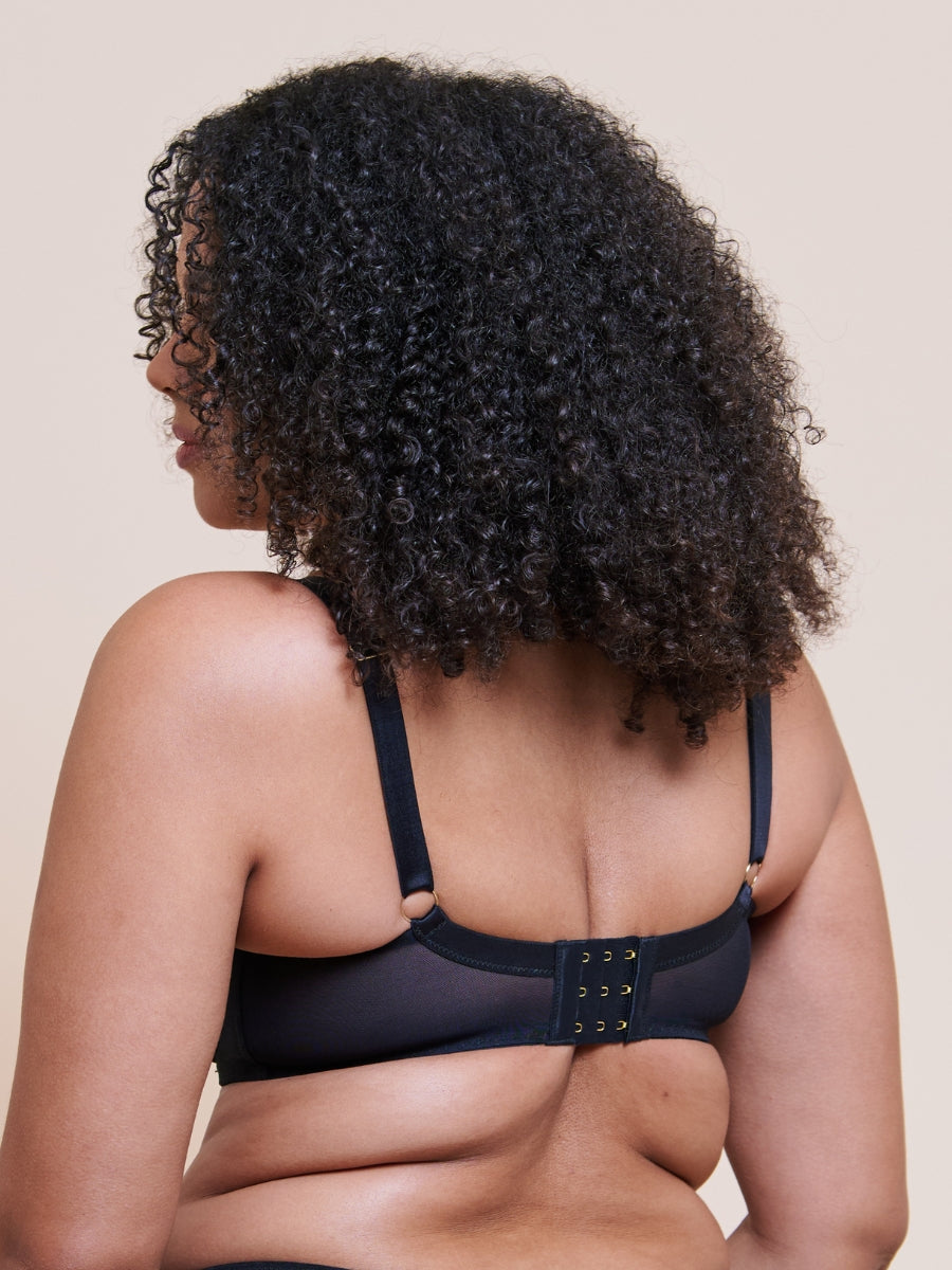 Happy Hour Balcony Bra - Black