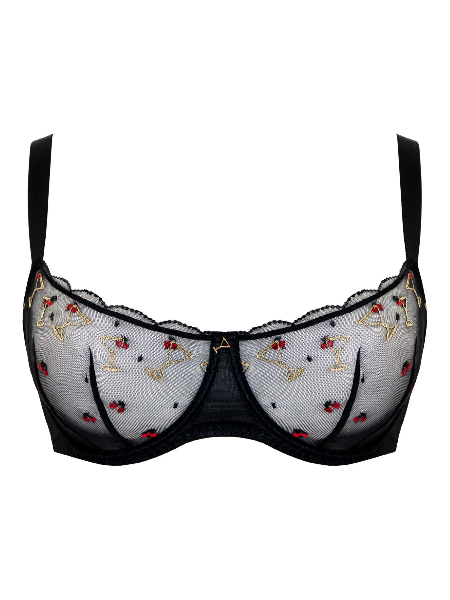 Happy Hour Balcony Bra - Black