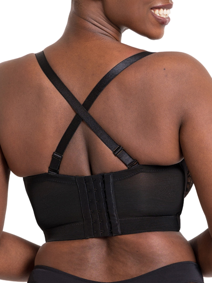 Hey Girls SuperPlunge Strapless Bra - Black/Latte