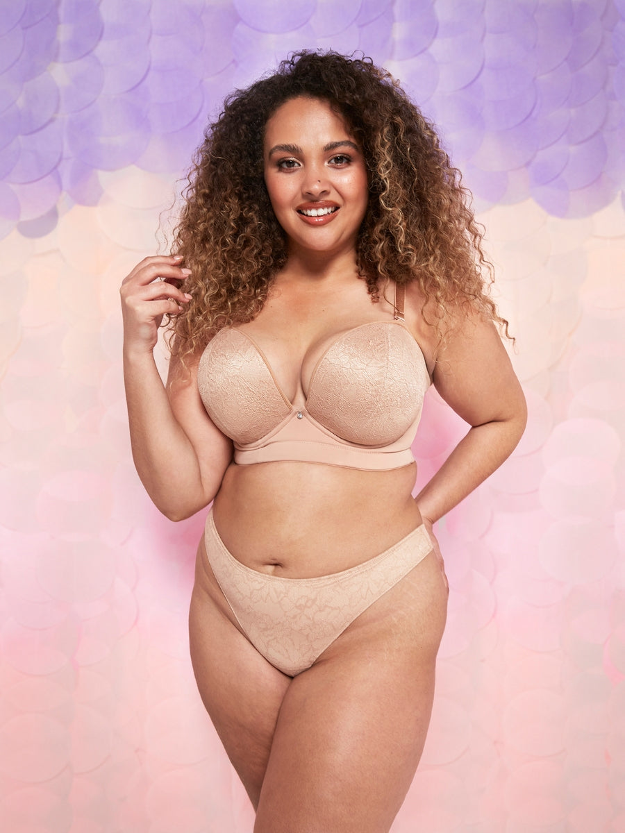 Hey Girls SuperPlunge Strapless Bra - Latte