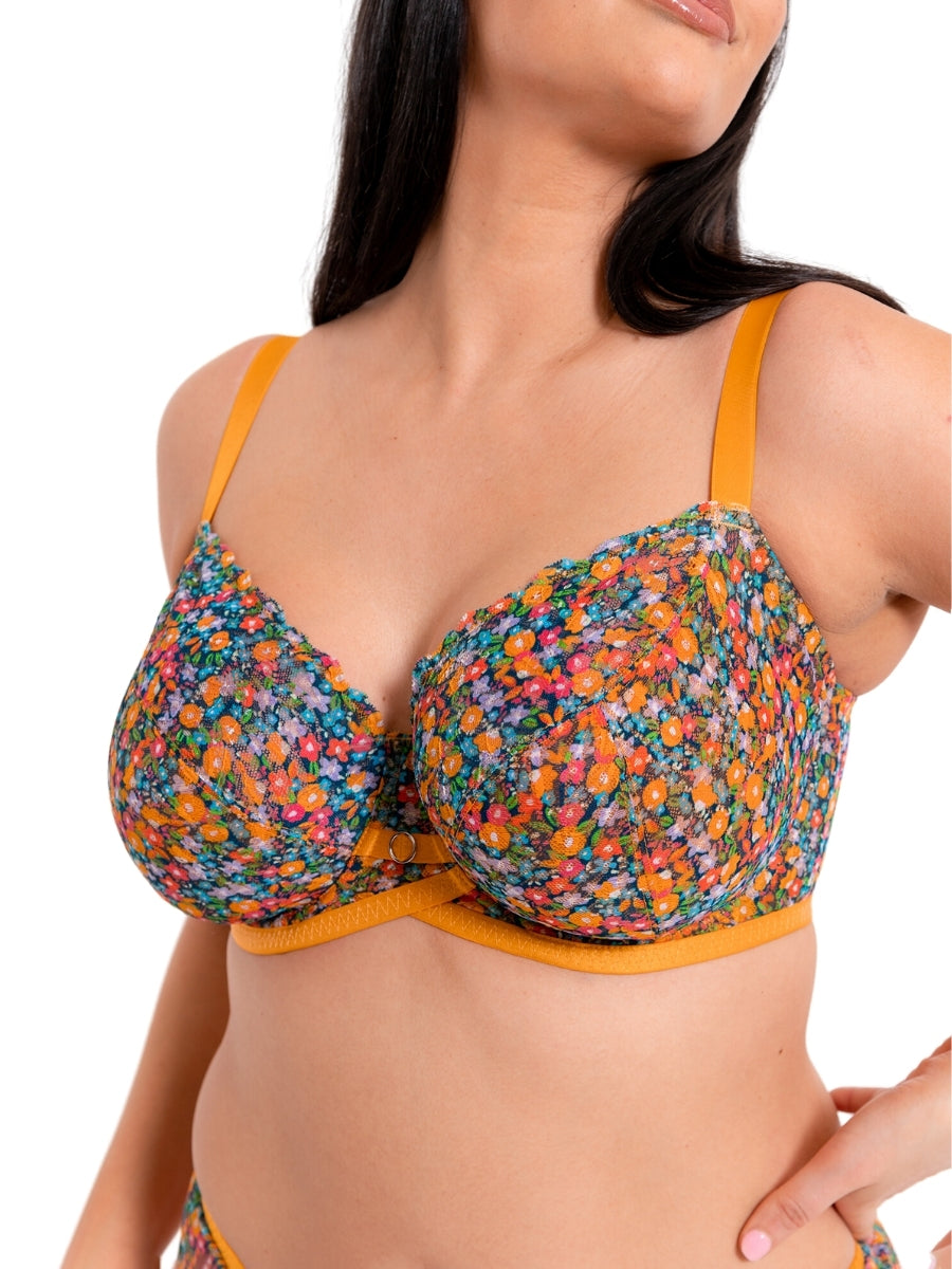Lace Daze Balcony Bra - Floral Print