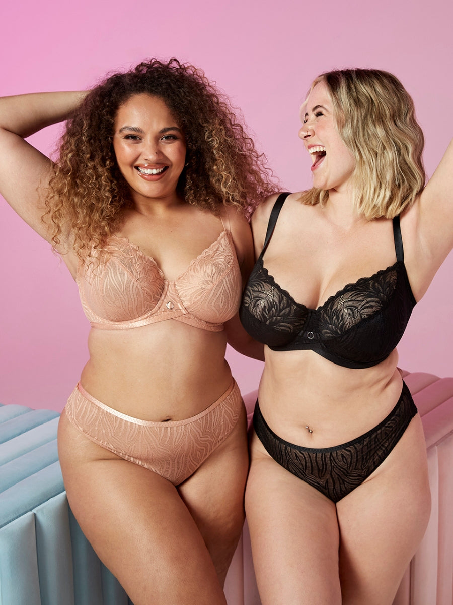 Lace Daze Balcony Bra - Latte