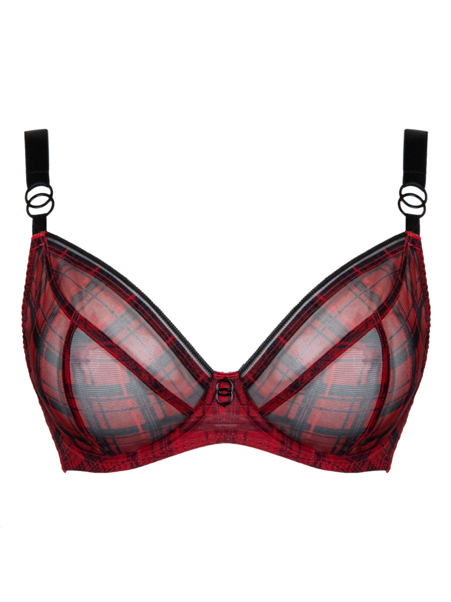 Lifestyle Plunge Bra - Check Print