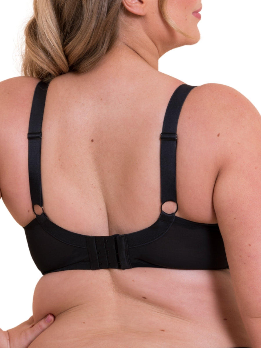 Lightstyle Sheer Plunge Bra - Black
