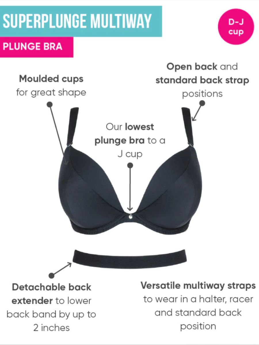 Reggiseno Curvy Kate Superplunge Multiway Tuffo CK022107 – Imbottito E Convertibile