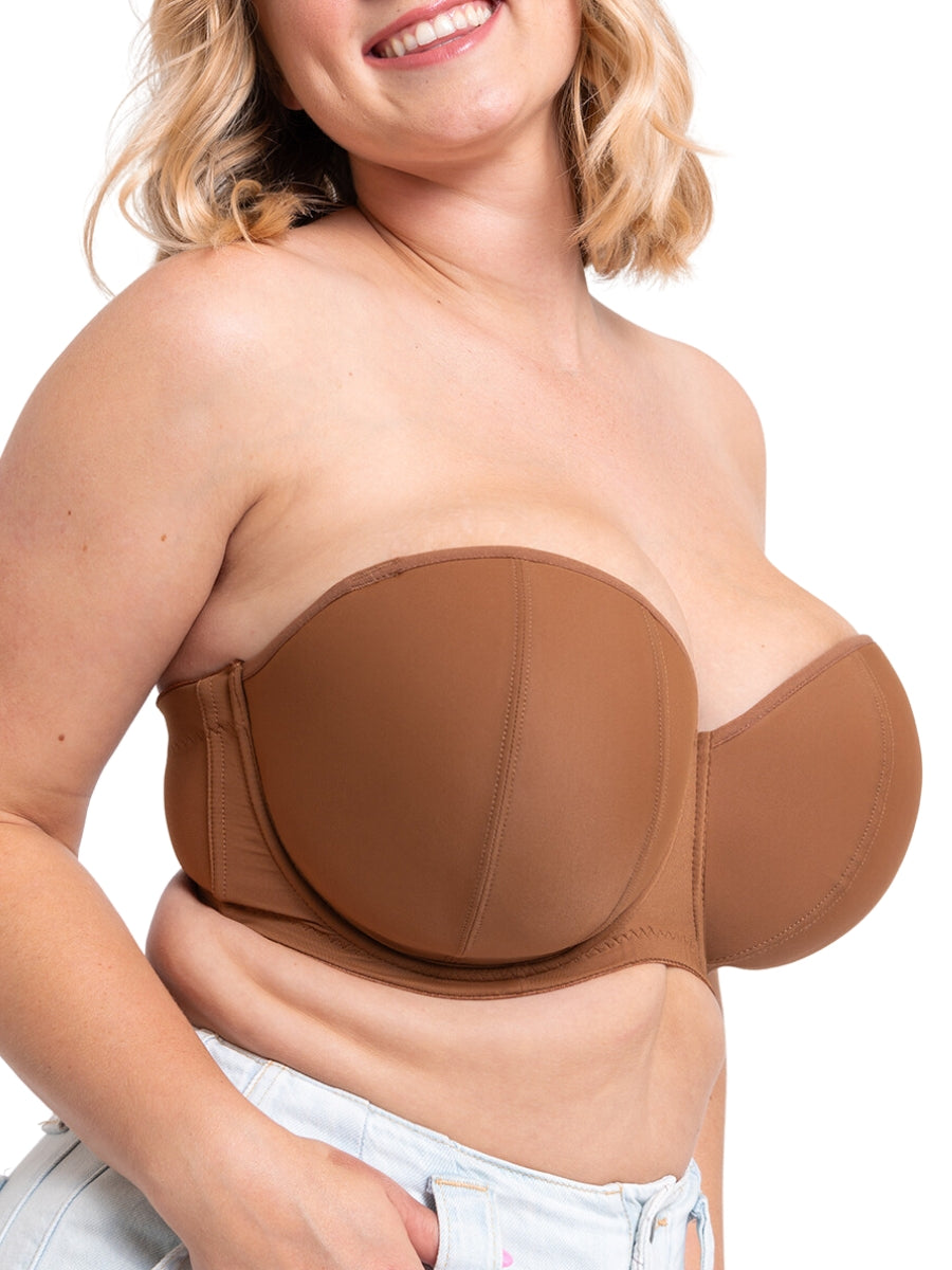 Luxe Strapless Bra - Caramel