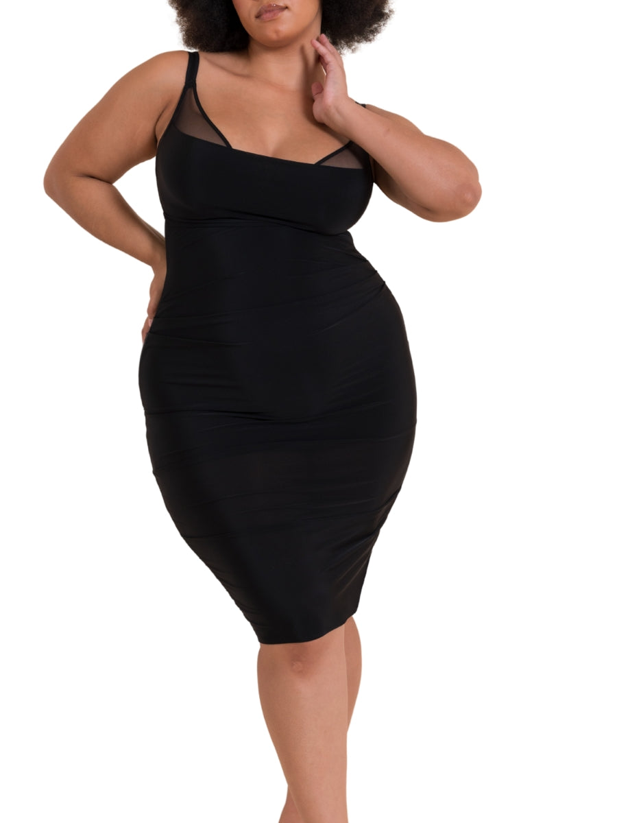 Mirage Underwired Slip Dress - Black