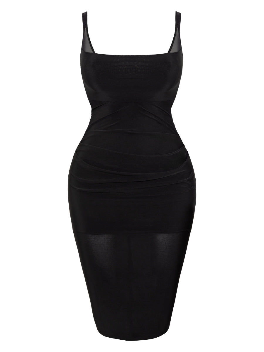 Mirage Underwired Slip Dress - Black