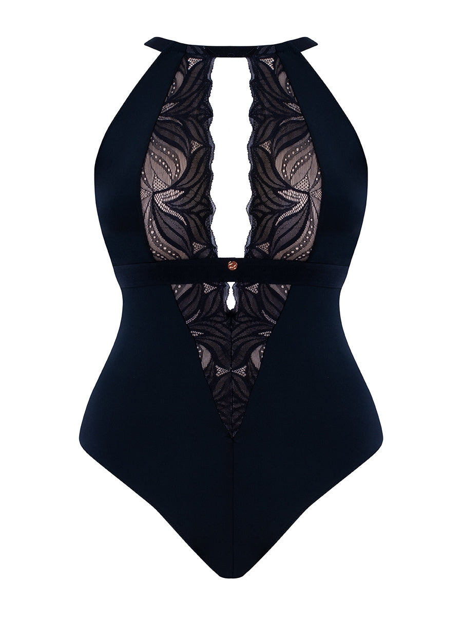 Indulgence Bodysuit - Black/Latte