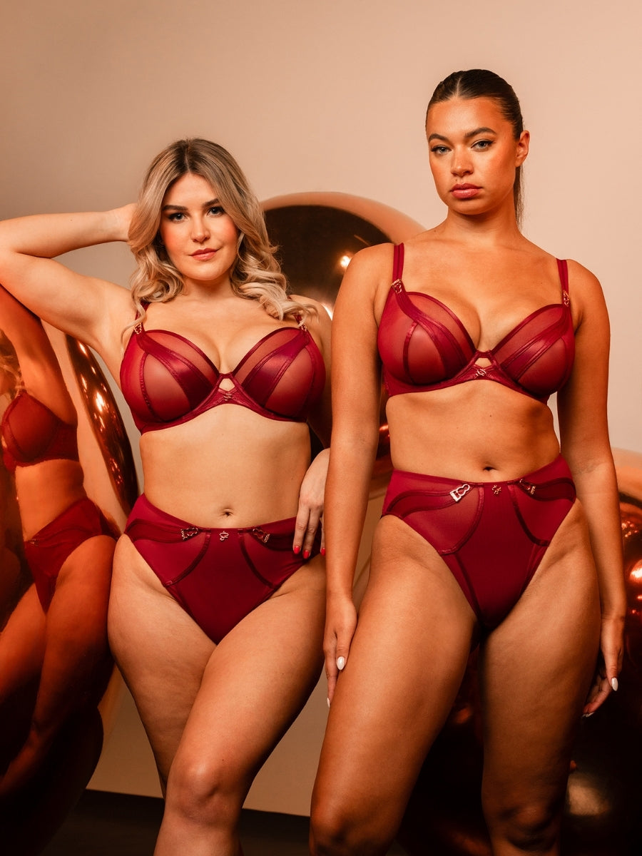 Suspense Plunge Bra - Sangria