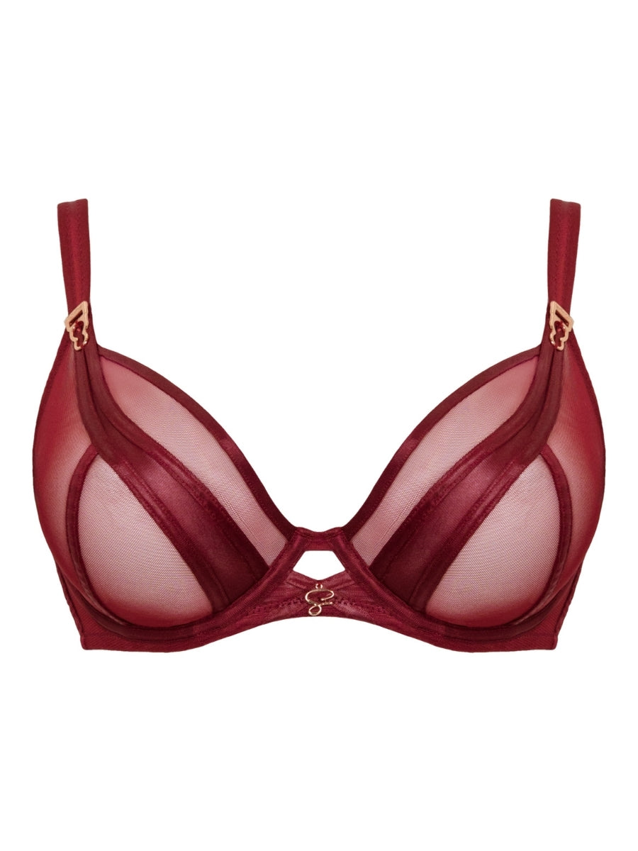 Suspense Plunge Bra - Sangria
