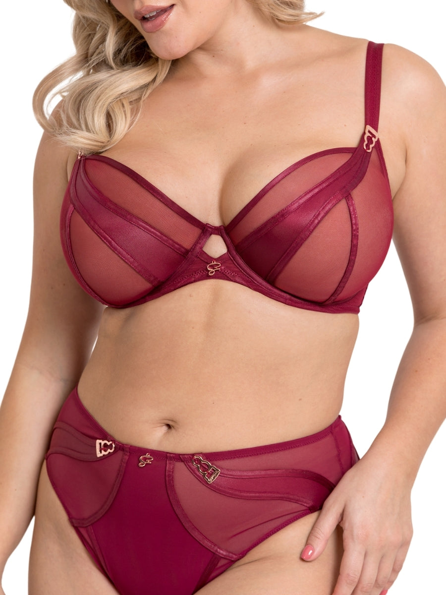 Suspense Plunge Bra - Sangria
