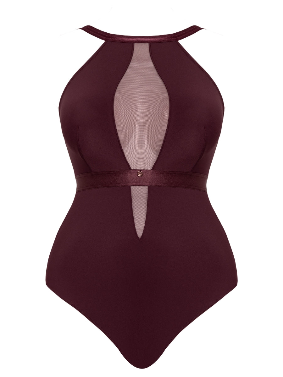 Swerve Bodysuit - Mulberry Purple