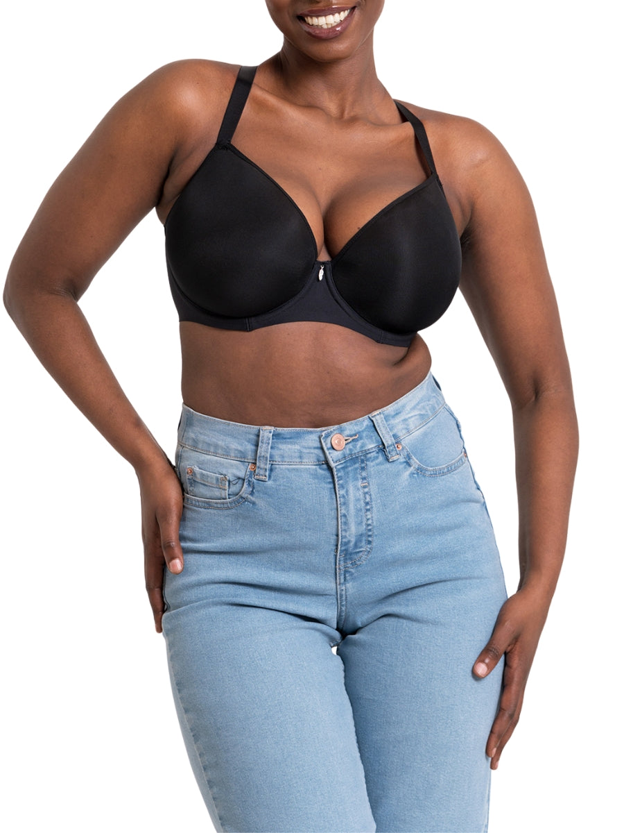 Smoothie Spacer Moulded T-Shirt Bra - Black