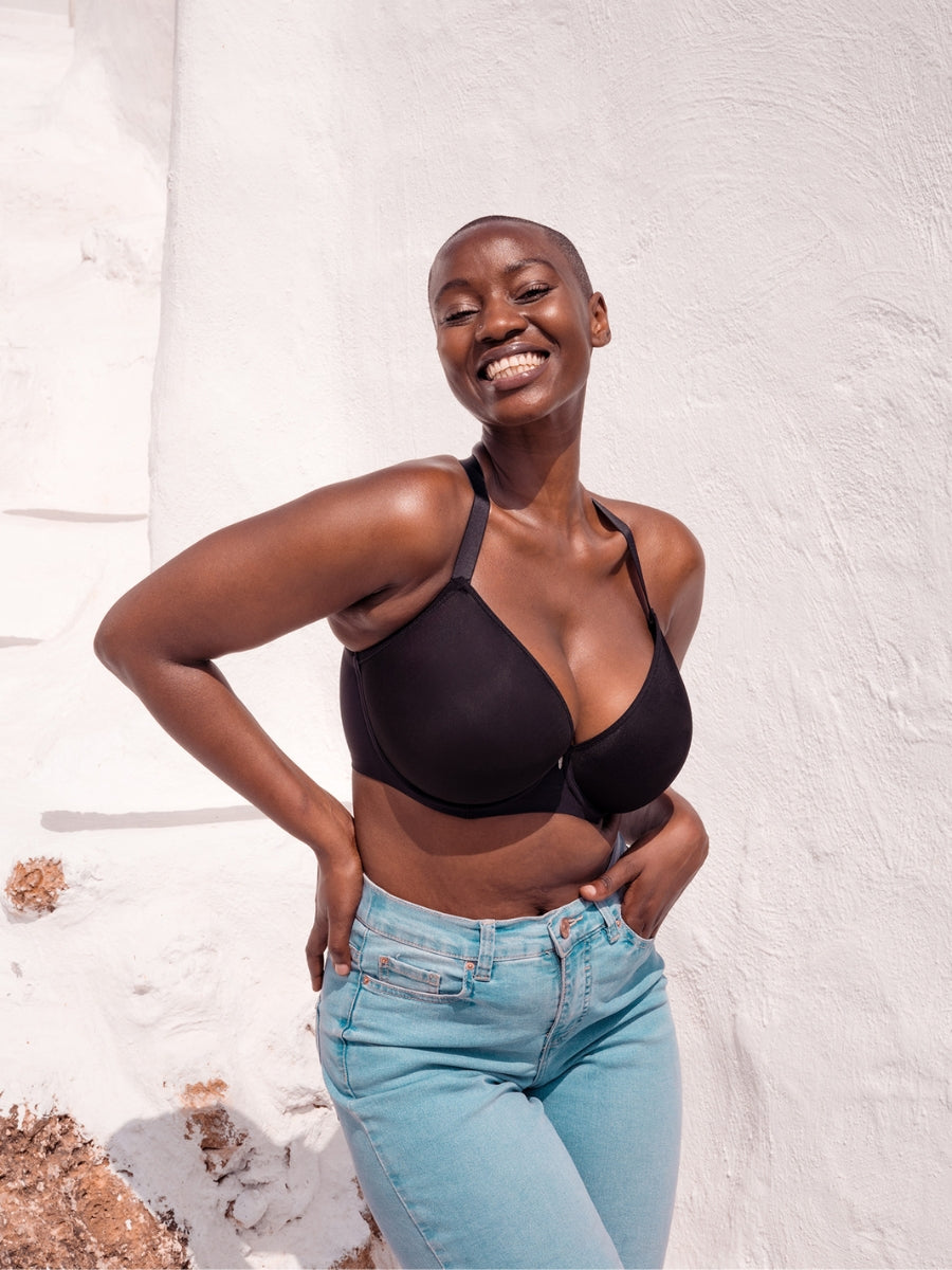 Smoothie Spacer Moulded T-Shirt Bra - Black