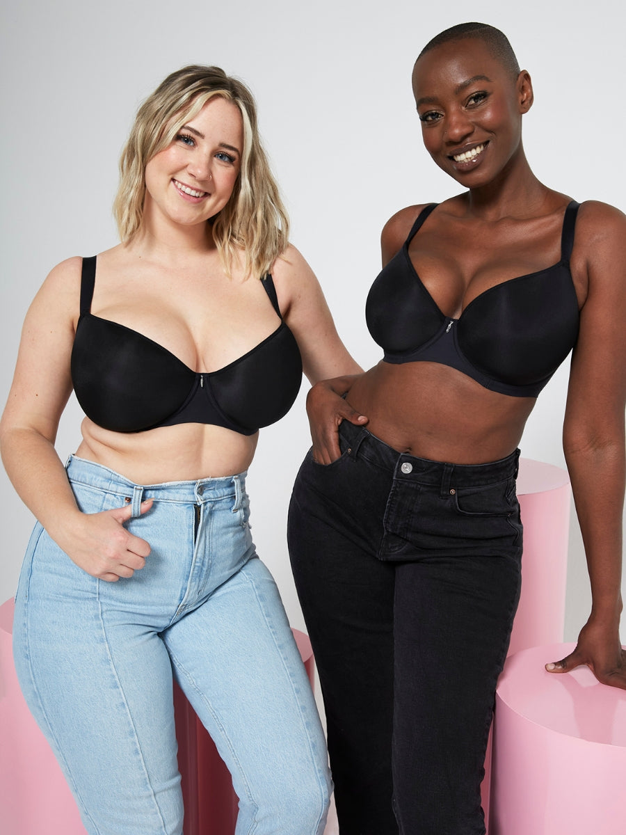 Smoothie Spacer Moulded T-Shirt Bra - Black