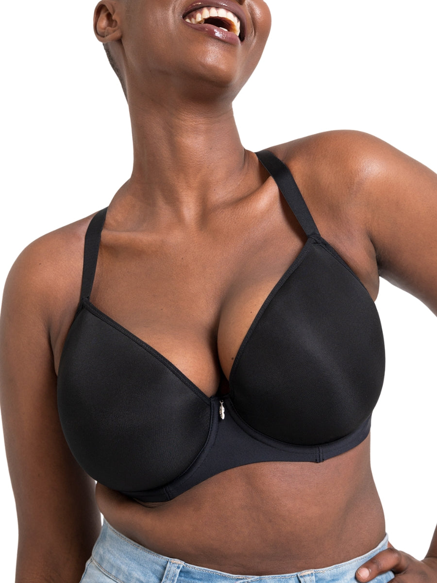Smoothie Spacer Moulded T-Shirt Bra - Black
