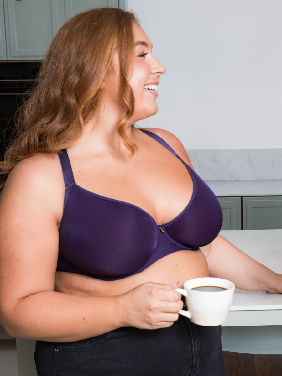 Smoothie Spacer Moulded T-Shirt Bra - Deep Purple