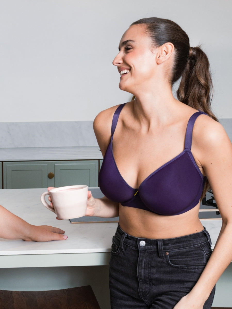 Smoothie Spacer Moulded T-Shirt Bra - Deep Purple