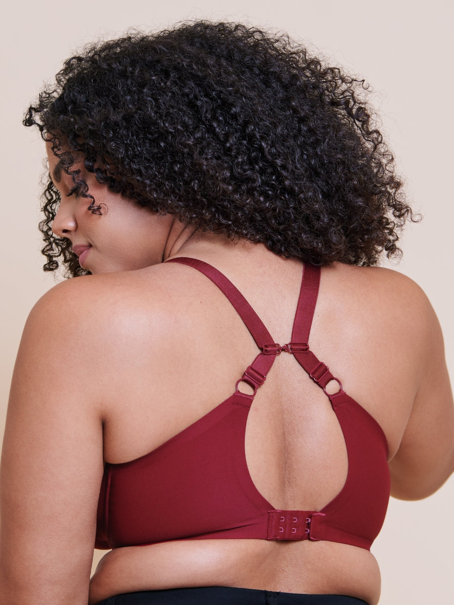 Smoothie Spacer Moulded T-Shirt Bra - Deep Red