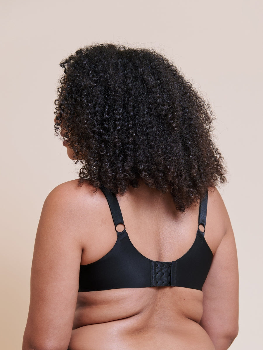 Smoothie Lace Moulded Balcony Bra - Black